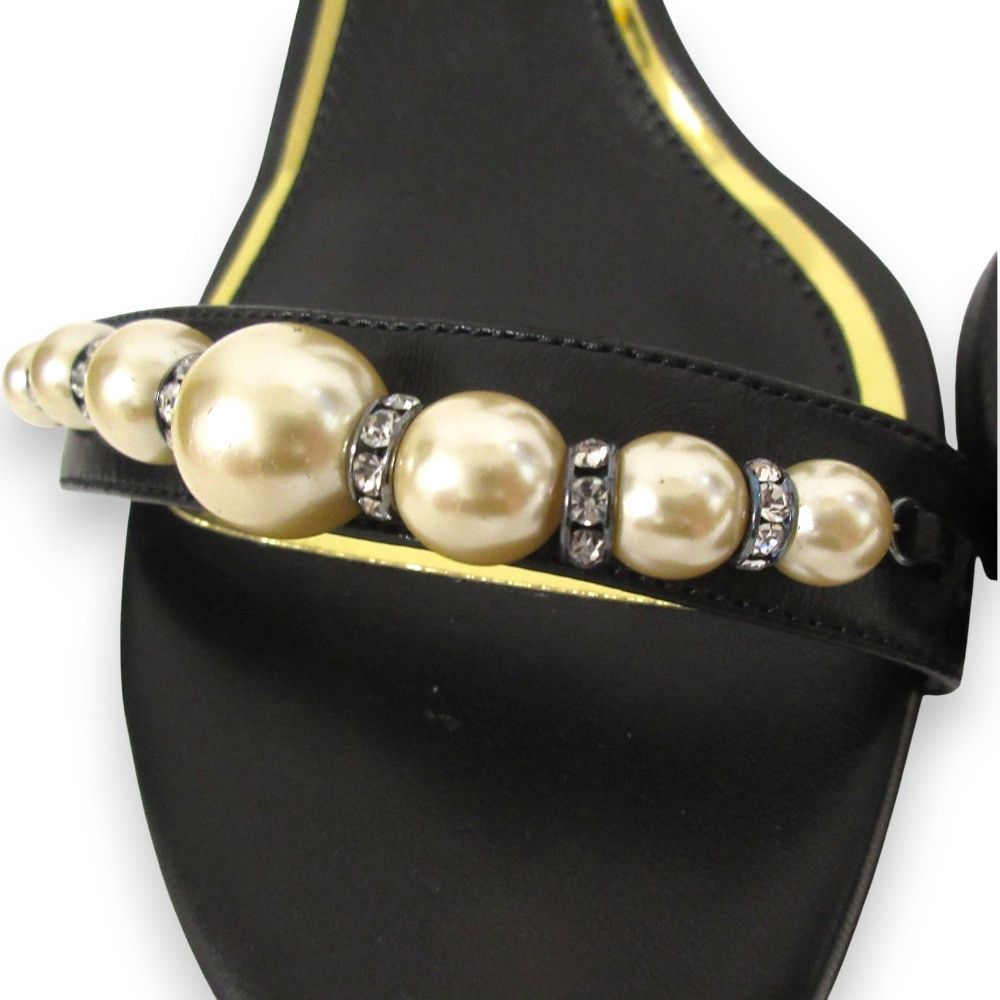 Lanvin Lanvin Lanvin Pearl Embellished Leather Sandals Leather Other DUTY FREE for USA Size ONE SIZE - 7 Thumbnail