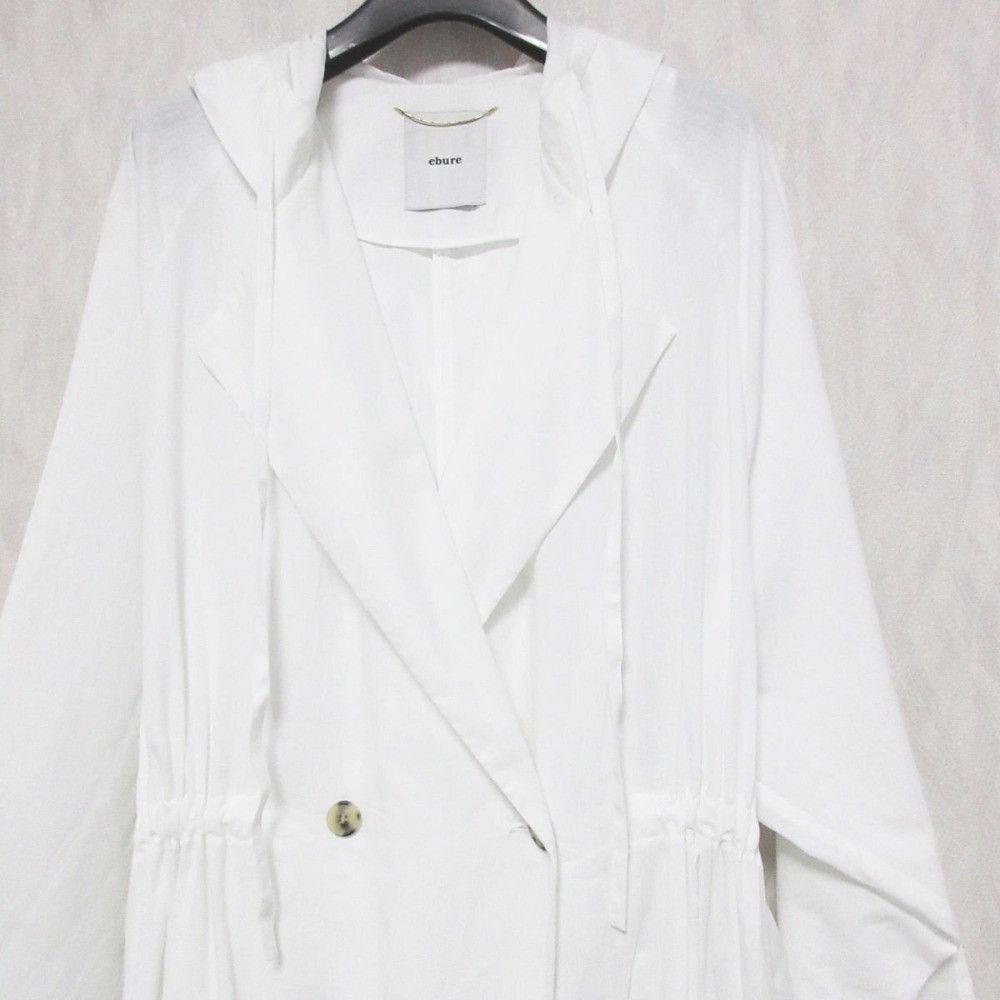 Other Other ebure Double Breasted Light Cotton Linen Coat Cotton Outerwear DUTY FREE for USA Size ONE SIZE - 3 Thumbnail