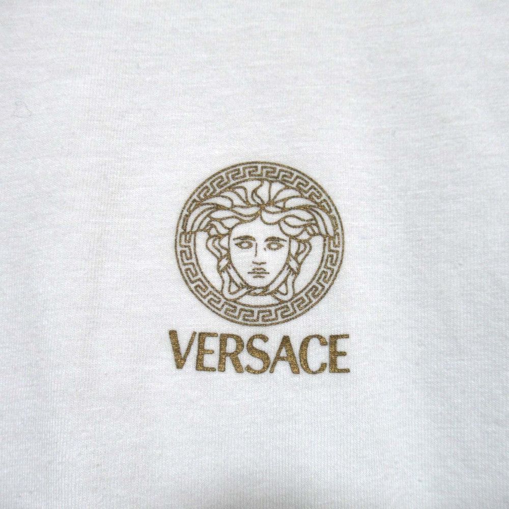 Versace Versace Versace Medusa Print Cotton T-shirt Cotton T-Shirts AUU01005 1A10011 DUTY FREE for USA Size ONE SIZE - 4 Thumbnail