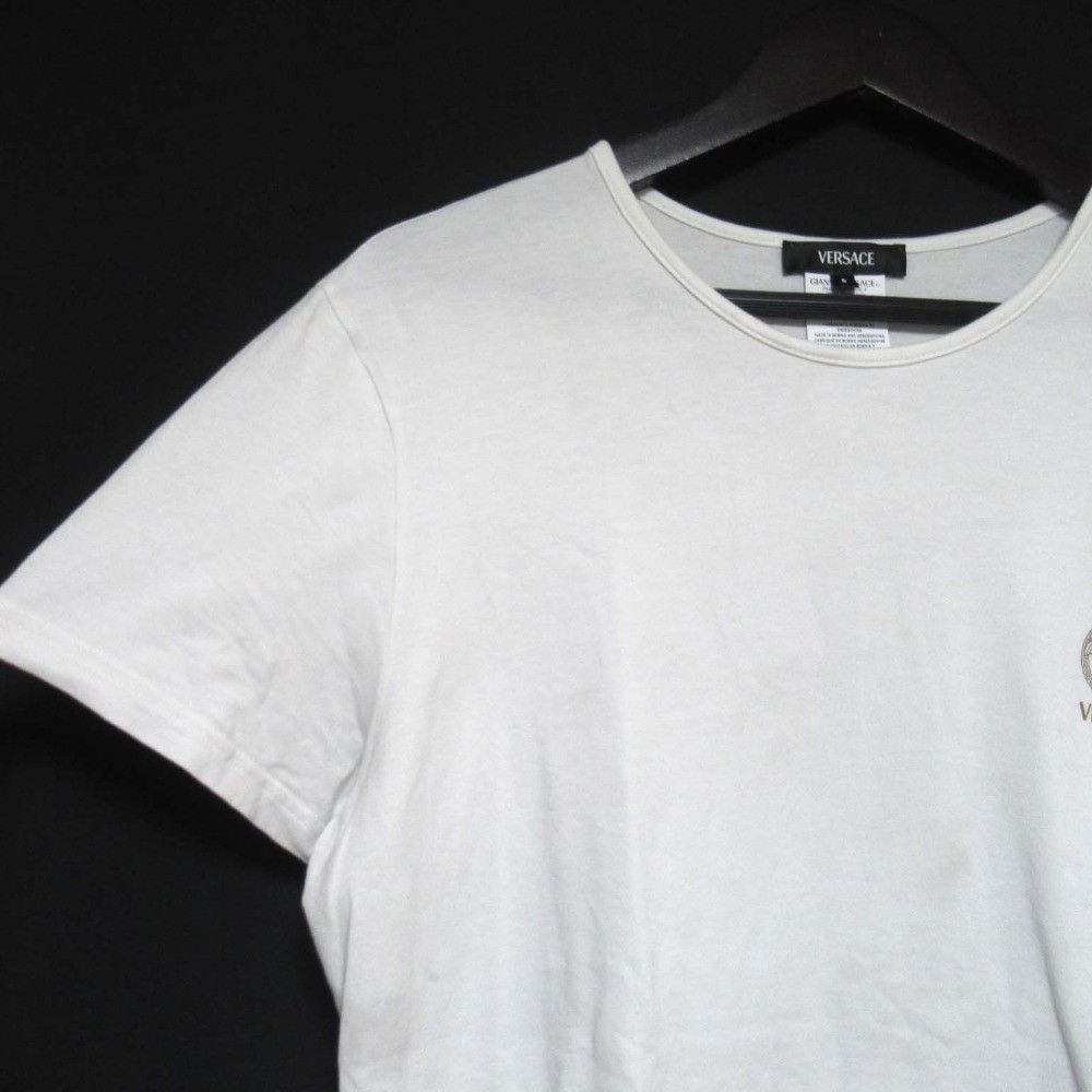 Versace Versace Versace Medusa Print Cotton T-shirt Cotton T-Shirts AUU01005 1A10011 DUTY FREE for USA Size ONE SIZE - 3 Thumbnail
