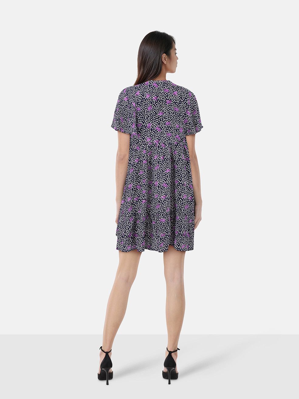 Maje Floral Mini V-Neck Dress Size XS / US 0-2 / IT 36-38 - 2 Thumbnail