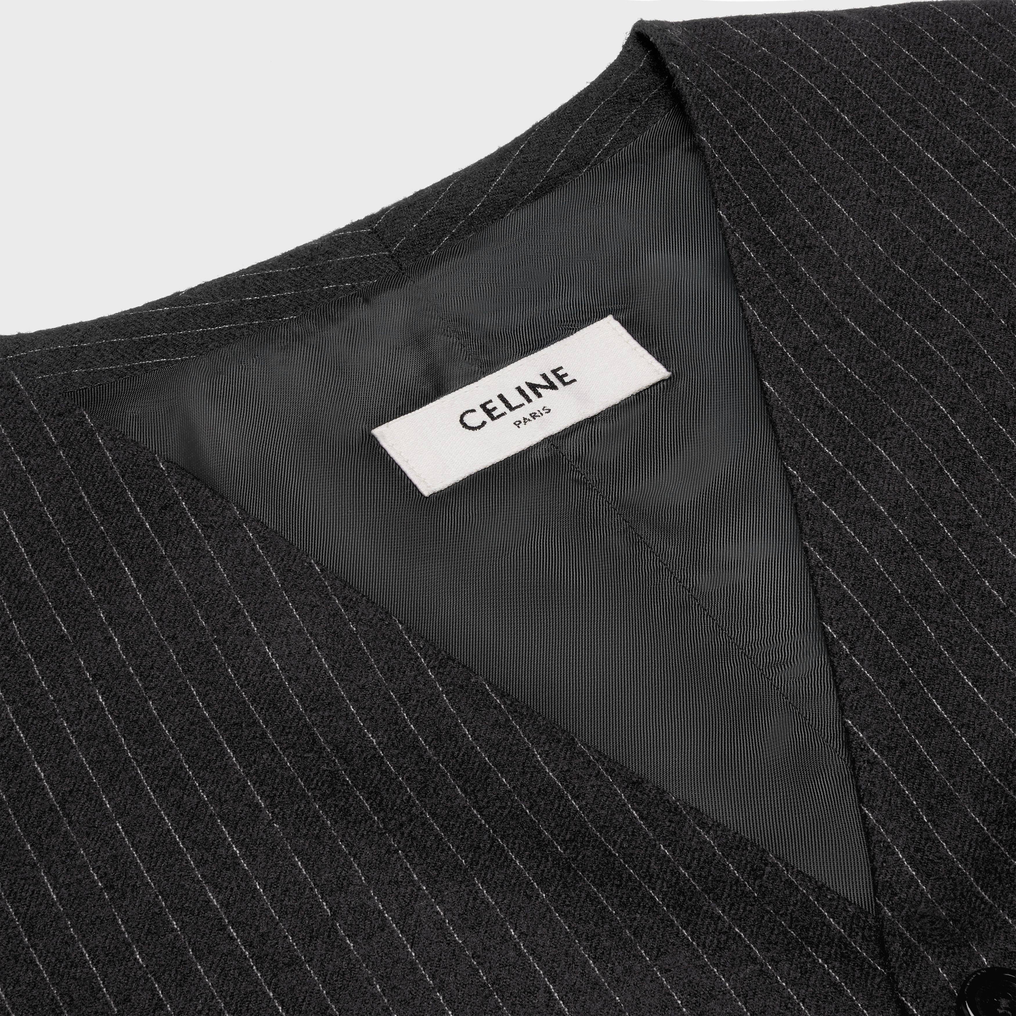 Celine waistcoat in striped flannel Size M / US 6-8 / IT 42-44 - 3 Thumbnail