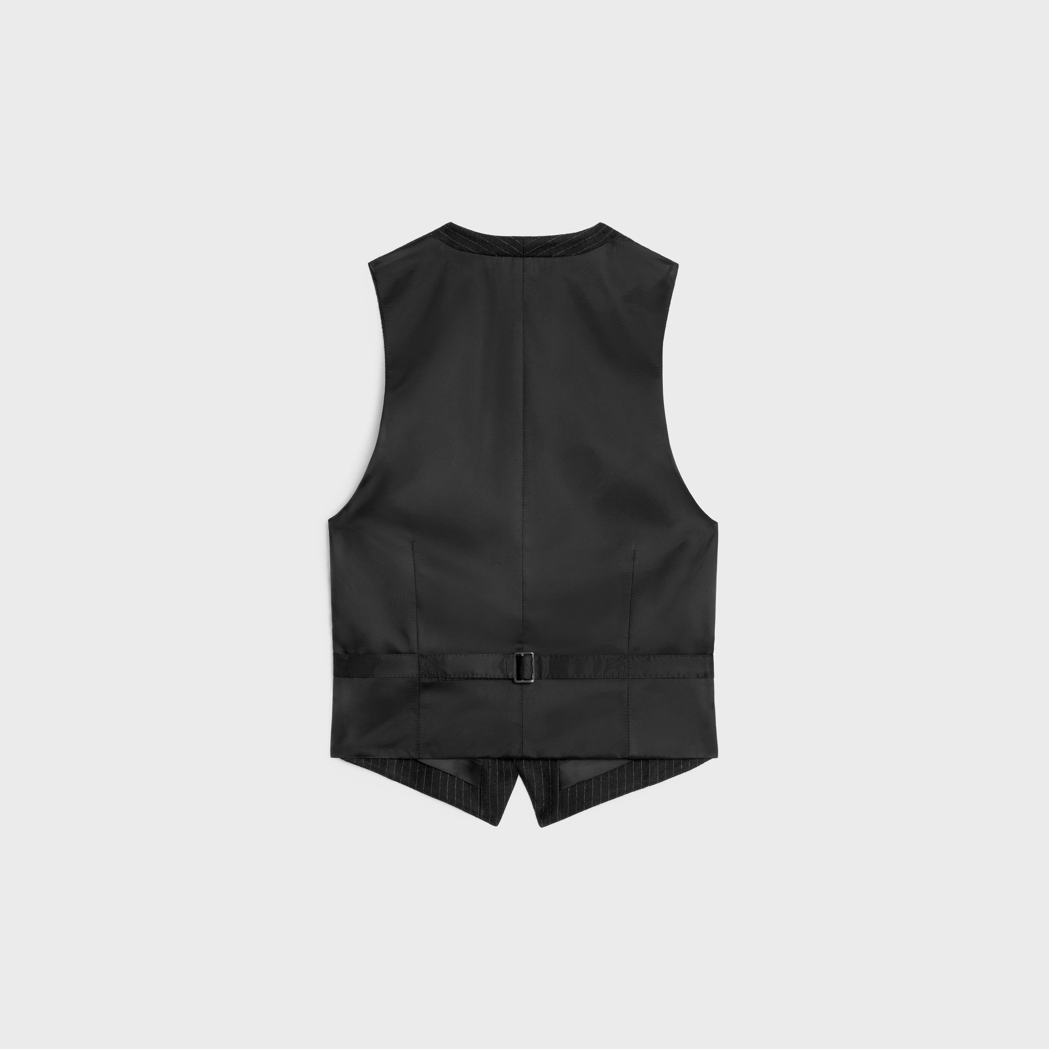 Celine waistcoat in striped flannel Size XL / US 12-14 / IT 48-50 - 2 Thumbnail