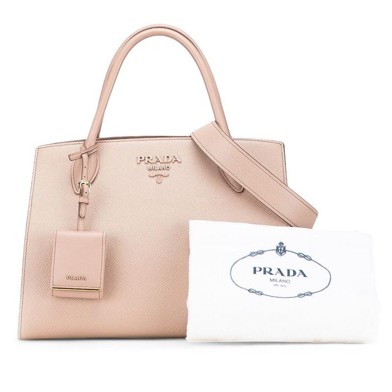 Prada Prada Prada Monochrome Leather 2way Bag Leather Shoulder Bag DUTY FREE for USA Size ONE SIZE - 9 Thumbnail