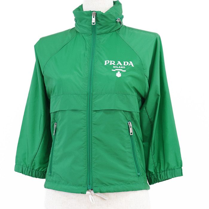 Prada Prada Prada Re-Nylon Cropped 2way Blouson Plastic Outerwear Size ONE SIZE - 14 Thumbnail