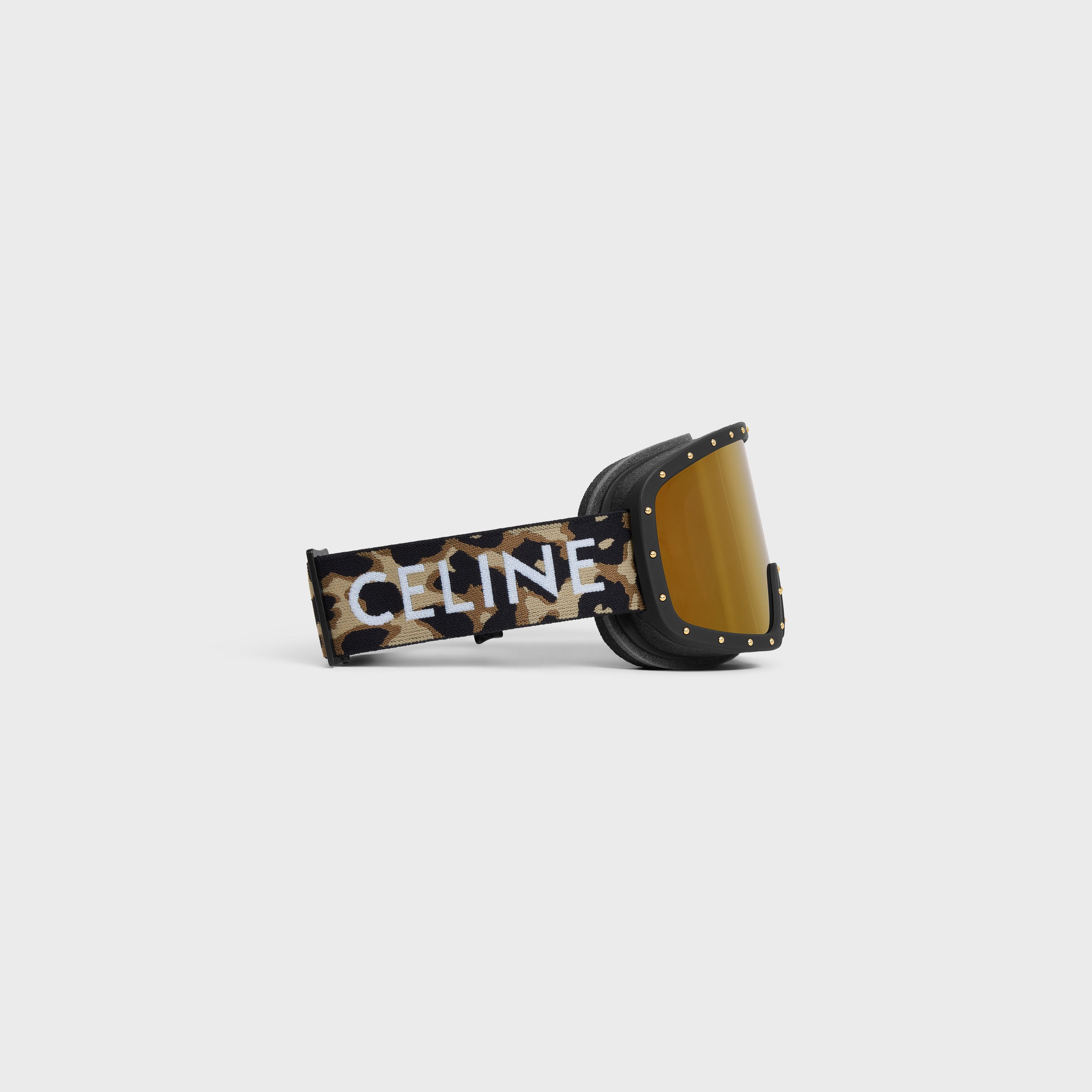 Celine CELINE Ski Mask in Plastic with Metal Studs & Mirror Lenses Size ONE SIZE - 3 Thumbnail