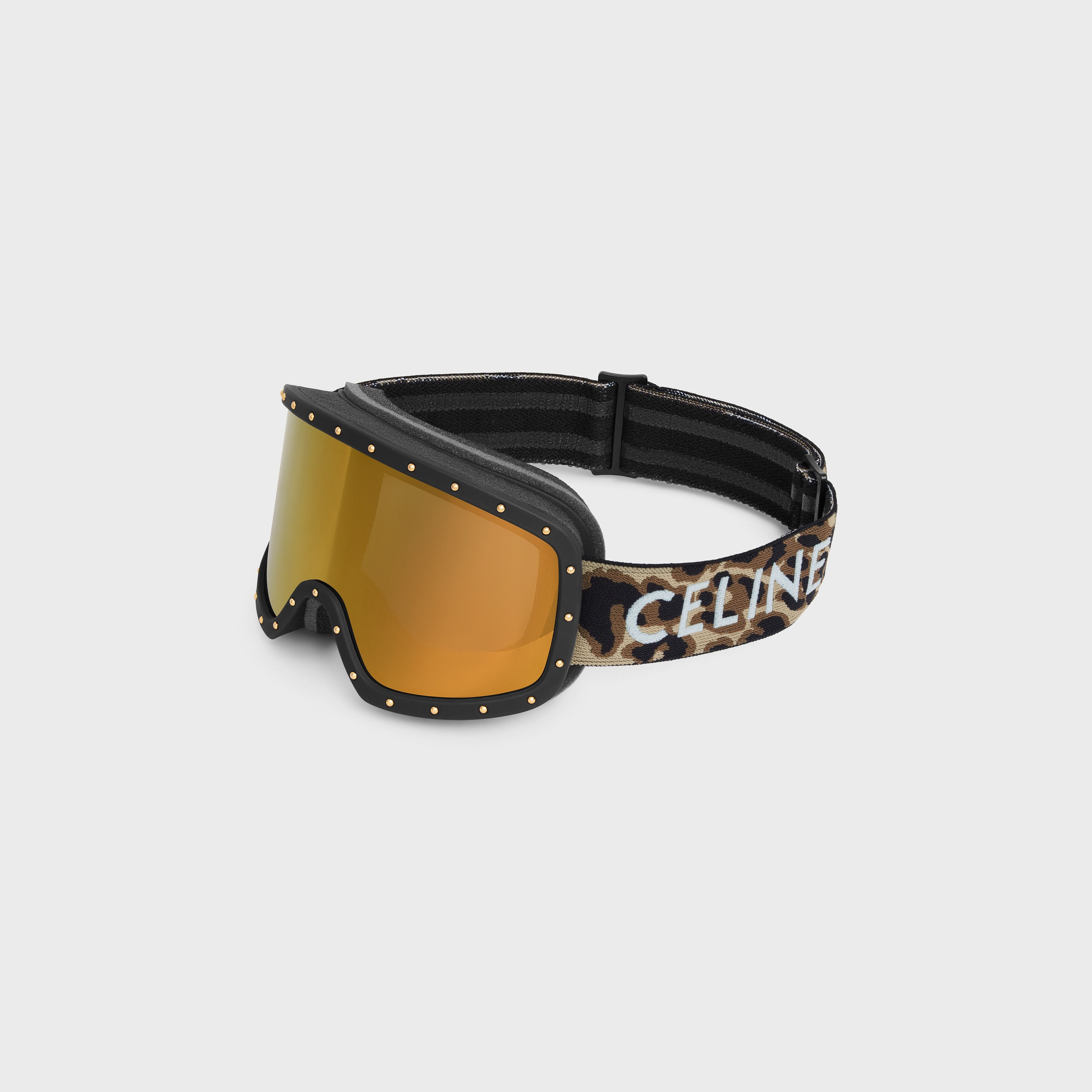 Celine CELINE Ski Mask in Plastic with Metal Studs & Mirror Lenses Size ONE SIZE - 2 Thumbnail