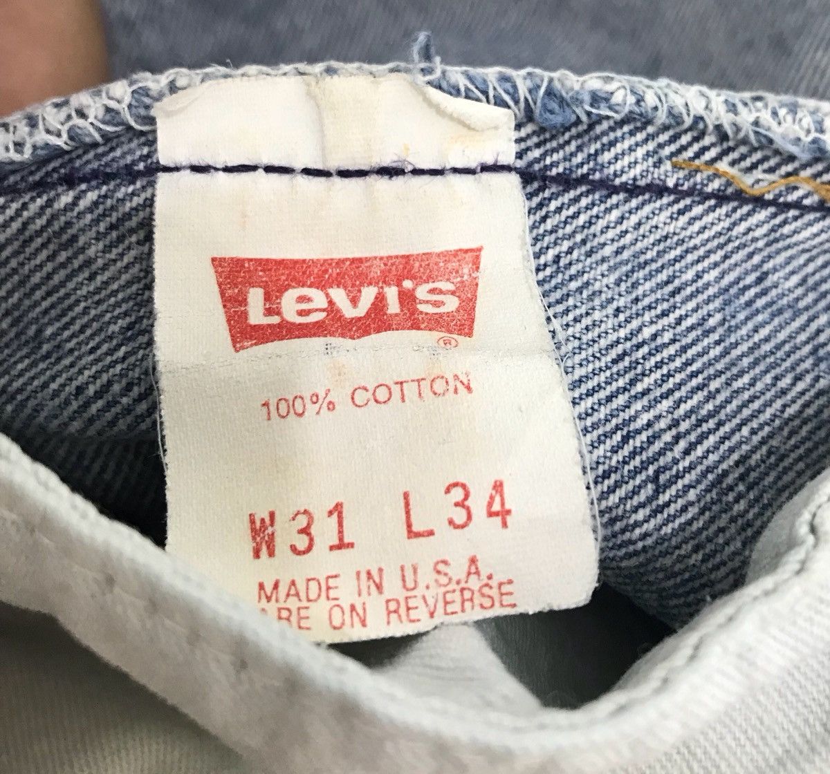 Designer × Levi's × Levi's Made & Crafted Vintage LEVIS Leopard California Reconstruct Denim Jeans Size US 31 - 17 Thumbnail