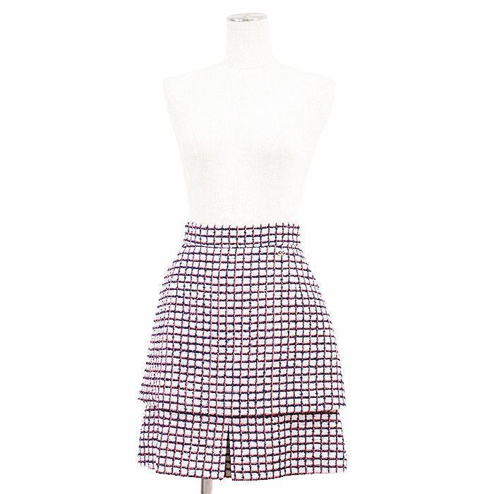 Chanel Chanel Chanel P60835 Tweed Skirt Cotton Skirts P60835 Size ONE SIZE - 4 Thumbnail