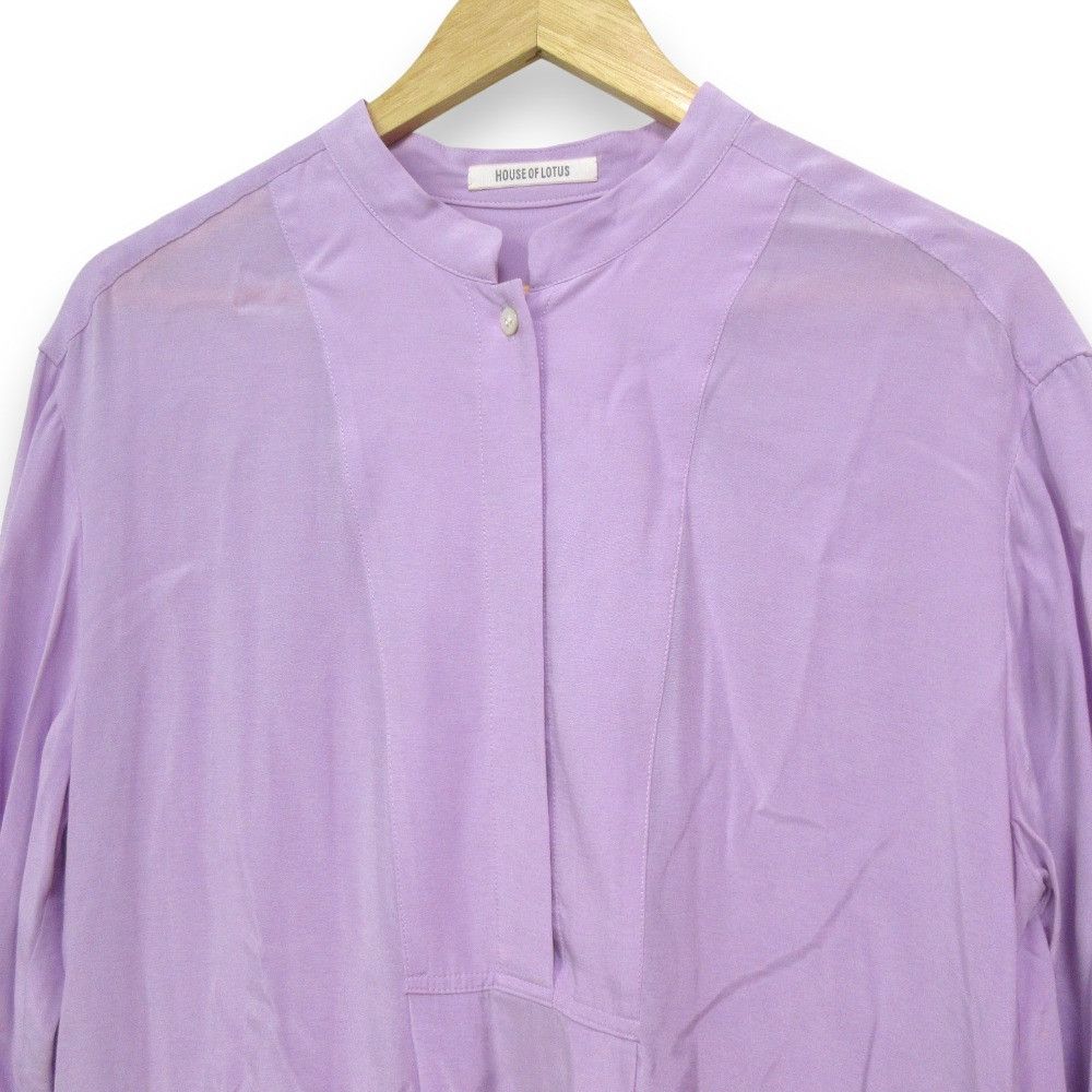 Other Other HOUSE OF LOTUS Long Sleeve Collarless Long Shirt Dress Others Dresses Size ONE SIZE - 3 Thumbnail