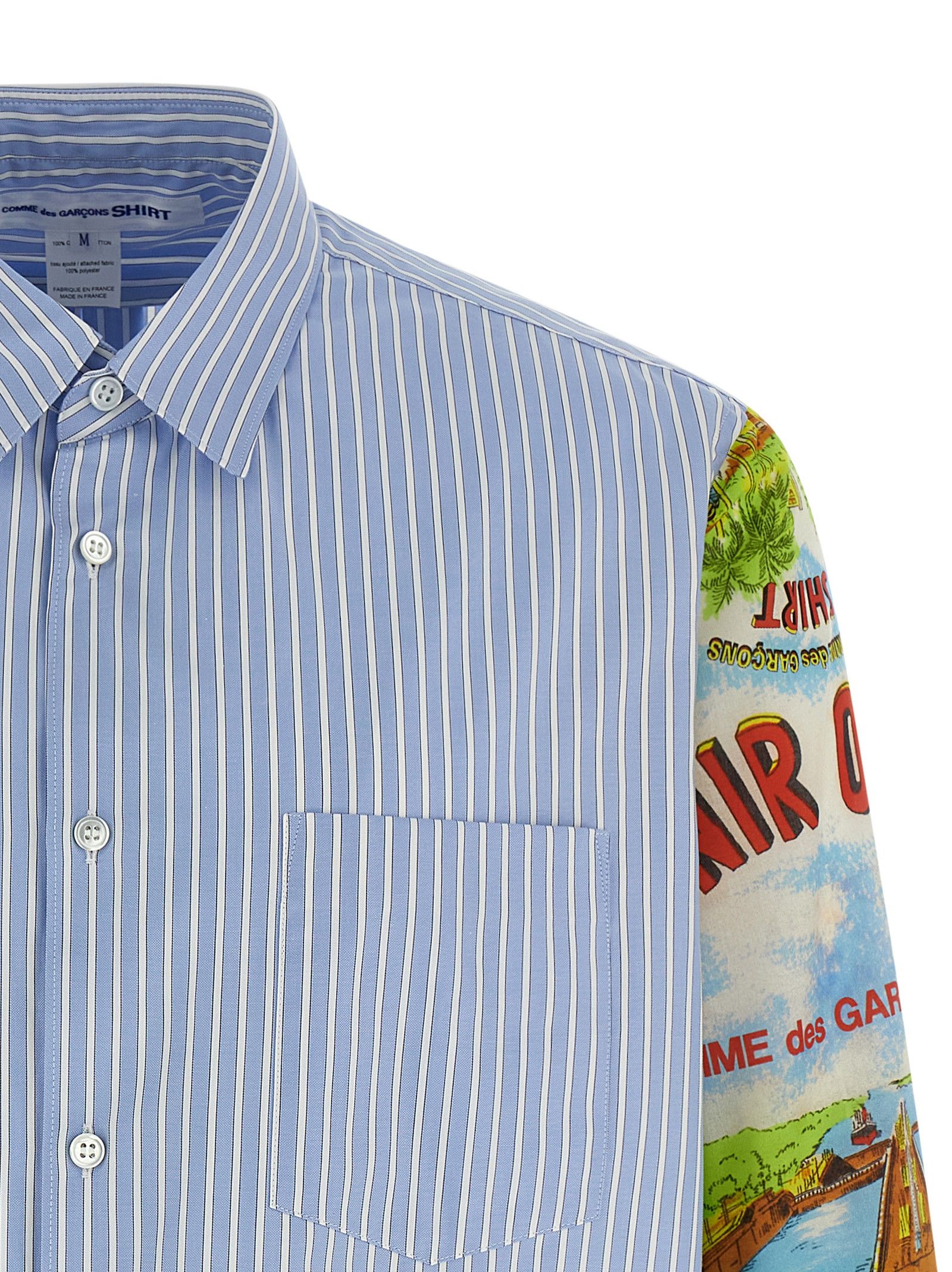 Comme des Garcons SHIRT Patterned Sleeve Shirt Size US S / EU 44-46 / 1 - 3 Thumbnail