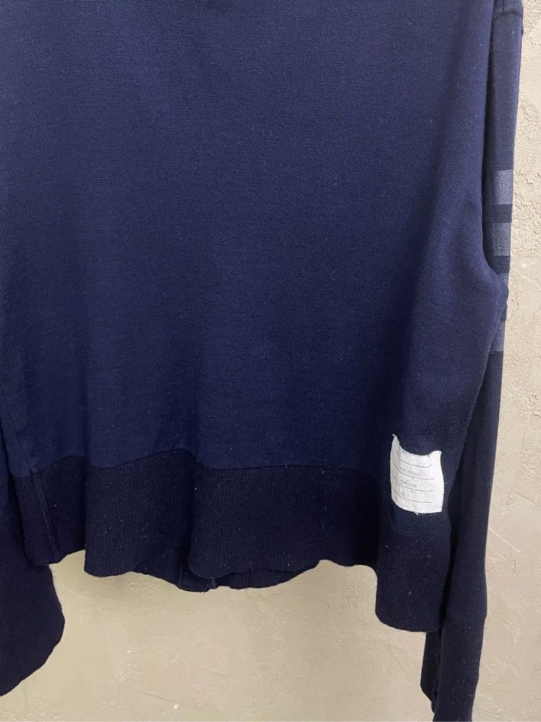 Thom Browne Thom Browne Navy Wool Cardigan Sweater- dmc Size US S / EU 44-46 / 1 - 4 Thumbnail