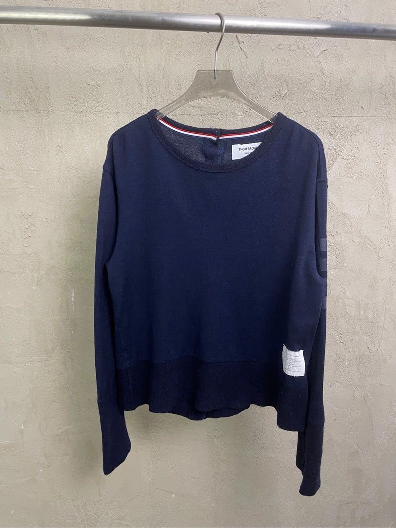 Thom Browne Thom Browne Navy Wool Cardigan Sweater- dmc Size US S / EU 44-46 / 1 - 3 Thumbnail