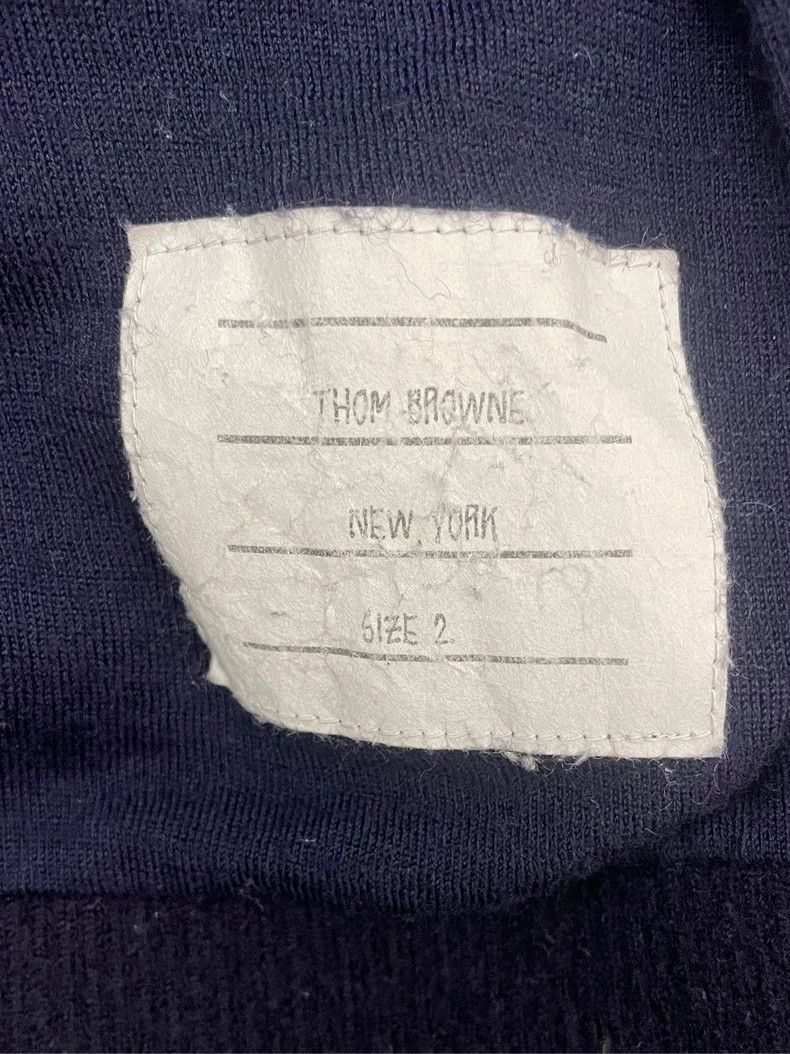 Thom Browne Thom Browne Navy Wool Cardigan Sweater- dmc Size US S / EU 44-46 / 1 - 7 Thumbnail