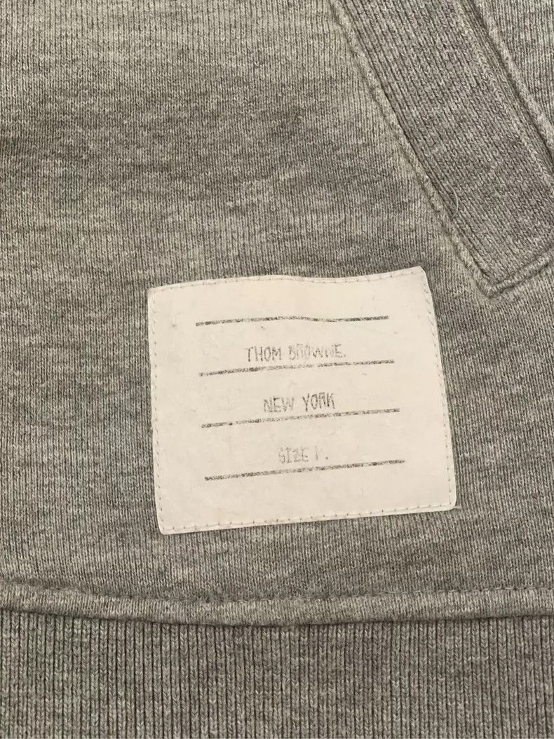 Japanese Brand Gray Zip-Up Hoodie with Striped Sleeves- dmc Size US M / EU 48-50 / 2 - 6 Thumbnail