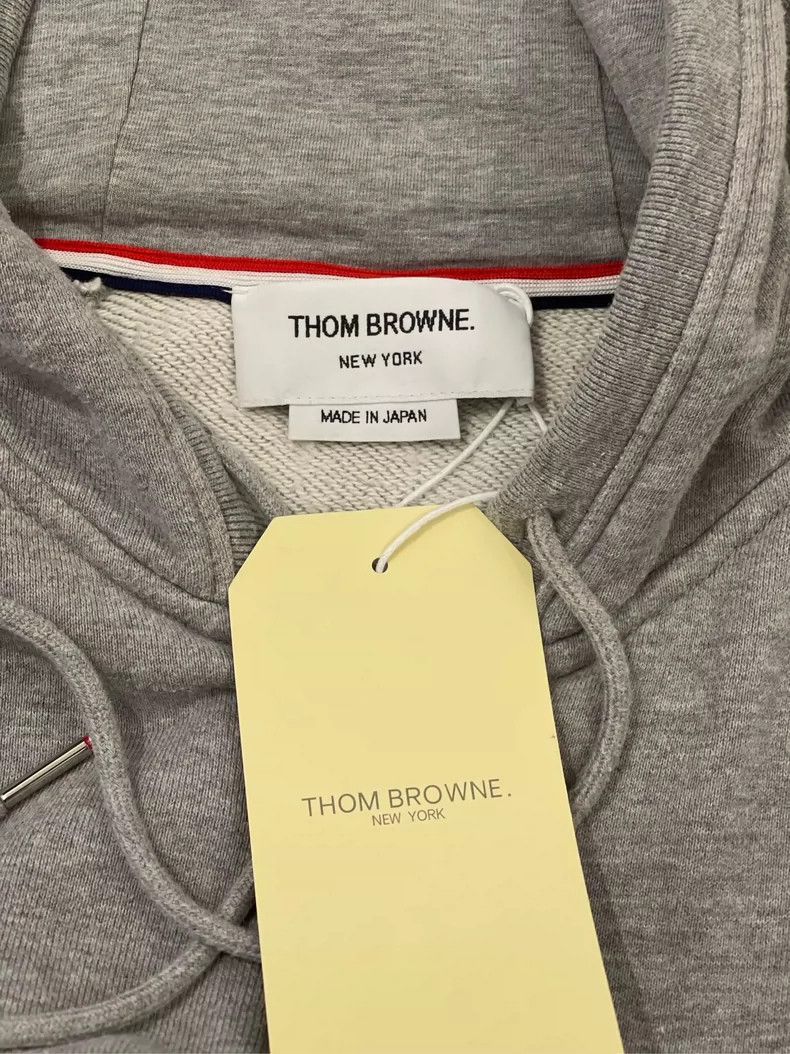 Japanese Brand Gray Zip-Up Hoodie with Striped Sleeves- dmc Size US M / EU 48-50 / 2 - 3 Thumbnail