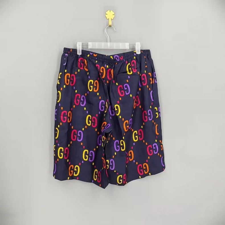 Gucci Gucci GG Print Silk Shorts- dmc Size US 34 / EU 50 - 2 Thumbnail