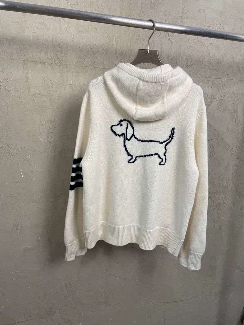 Thom Browne Thom Browne Milk White Zip Hoodie- dmc Size US M / EU 48-50 / 2 - 2 Thumbnail