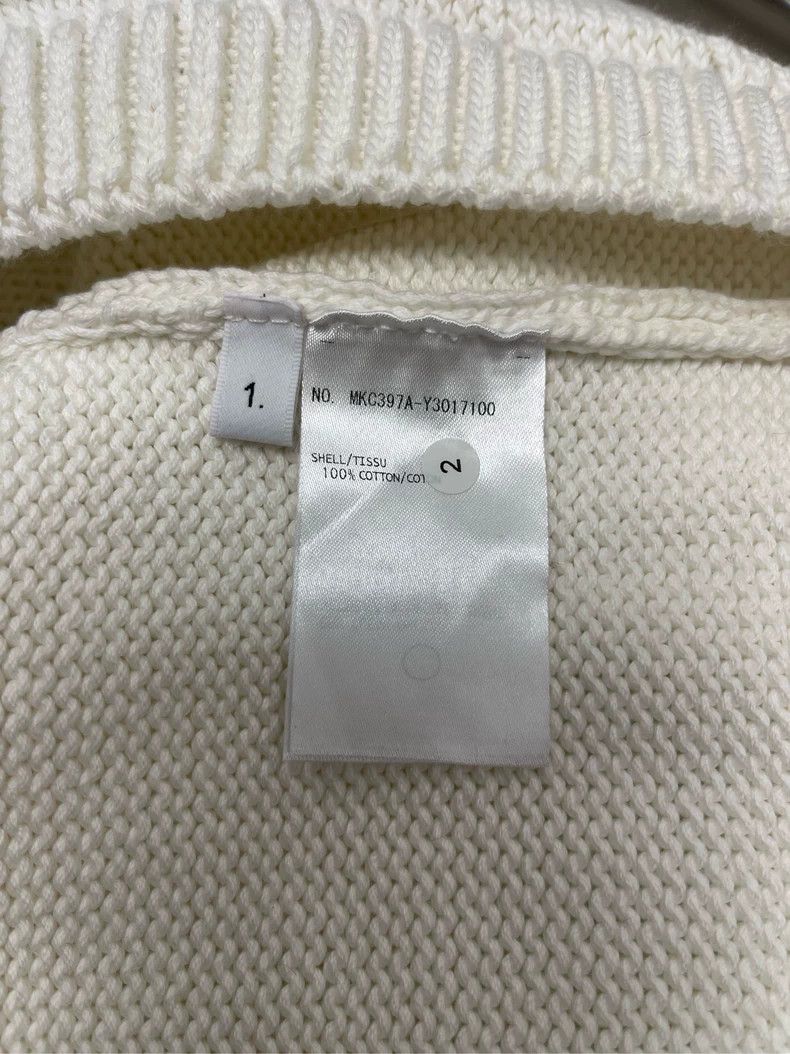 Thom Browne Thom Browne White Stripe Knit Cardigan- dmc Size US M / EU 48-50 / 2 - 6 Thumbnail