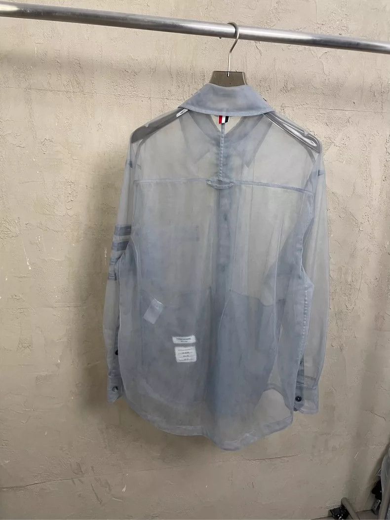 Thom Browne Thom Browne Sheer Summer Jacket- dmc Size US L / EU 52-54 / 3 - 2 Thumbnail