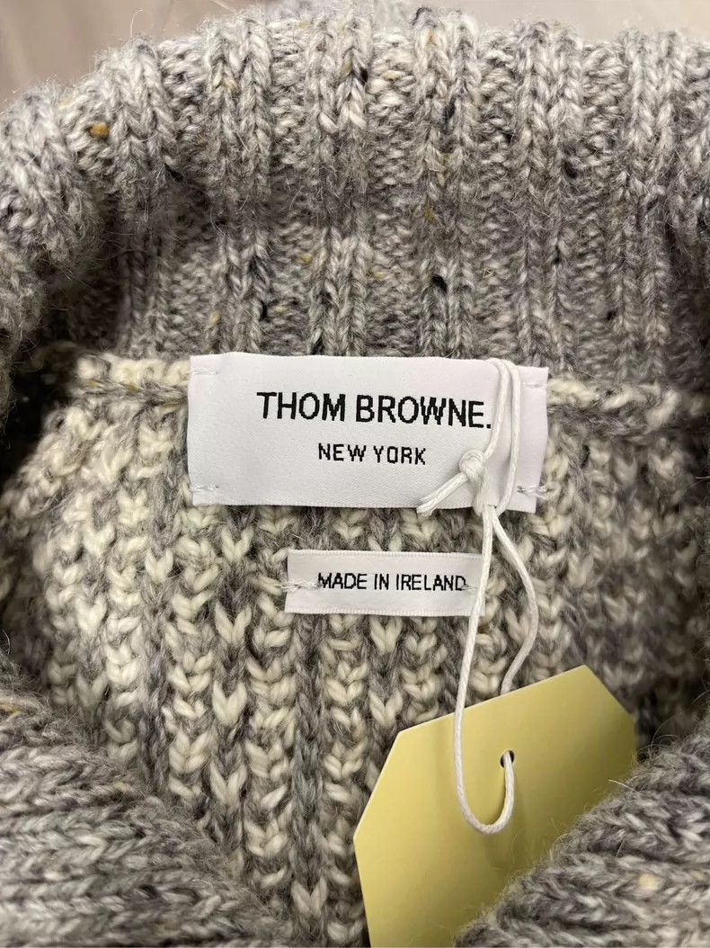 Thom Browne Thom Browne Gray Four-Stripe Cardigan- dmc Size US M / EU 48-50 / 2 - 7 Thumbnail