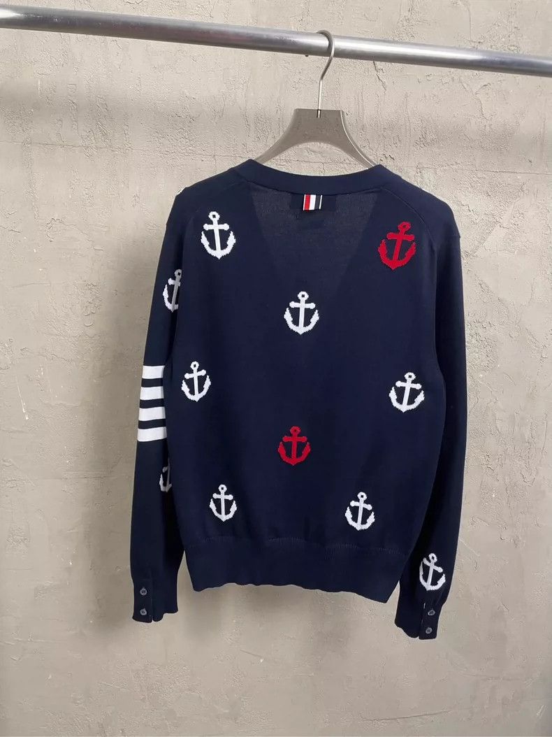 Thom Browne Thom Browne Anchor Print Knit Cardigan- dmc Size US XS / EU 42 / 0 - 2 Thumbnail