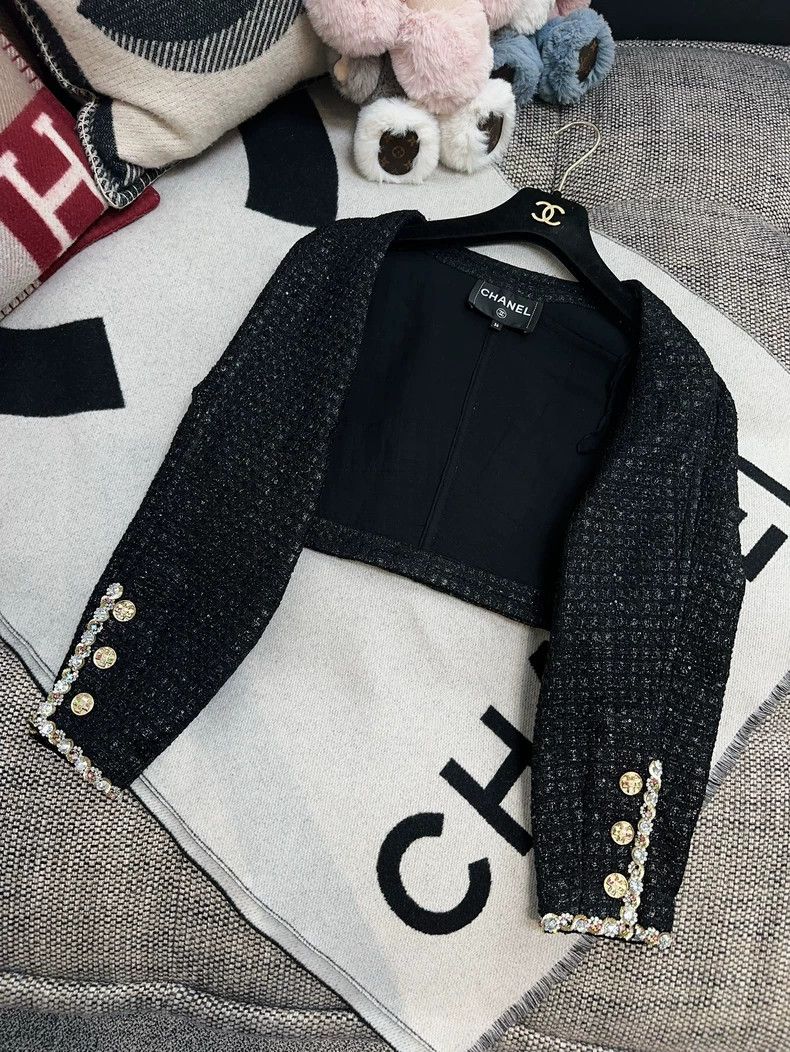 Chanel Chanel 23S Crystal Button Evening Dress Set- dmc Size US 38 / EU 54 - 2 Thumbnail