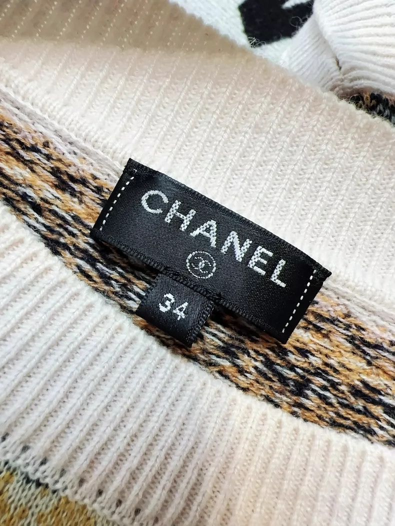 Chanel Chanel Colored Striped Crew Neck Knit Top- dmc Size US M / EU 48-50 / 2 - 6 Thumbnail