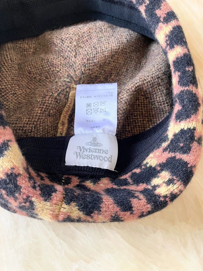 Vivienne Westwood Vivienne Westwood Leopard Beret Hat- dmc Size ONE SIZE - 3 Thumbnail