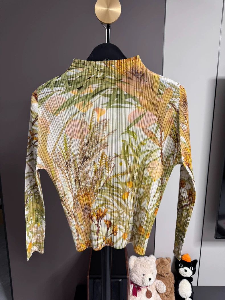 Issey Miyake Issey Miyake PP Pleated Long-Sleeve Top- dmc Size US M / EU 48-50 / 2 - 2 Thumbnail