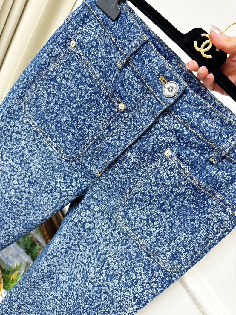 Chanel Chanel Denim Jeans with Camellia Logo- dmc Size US 36 / EU 52 - 7 Thumbnail