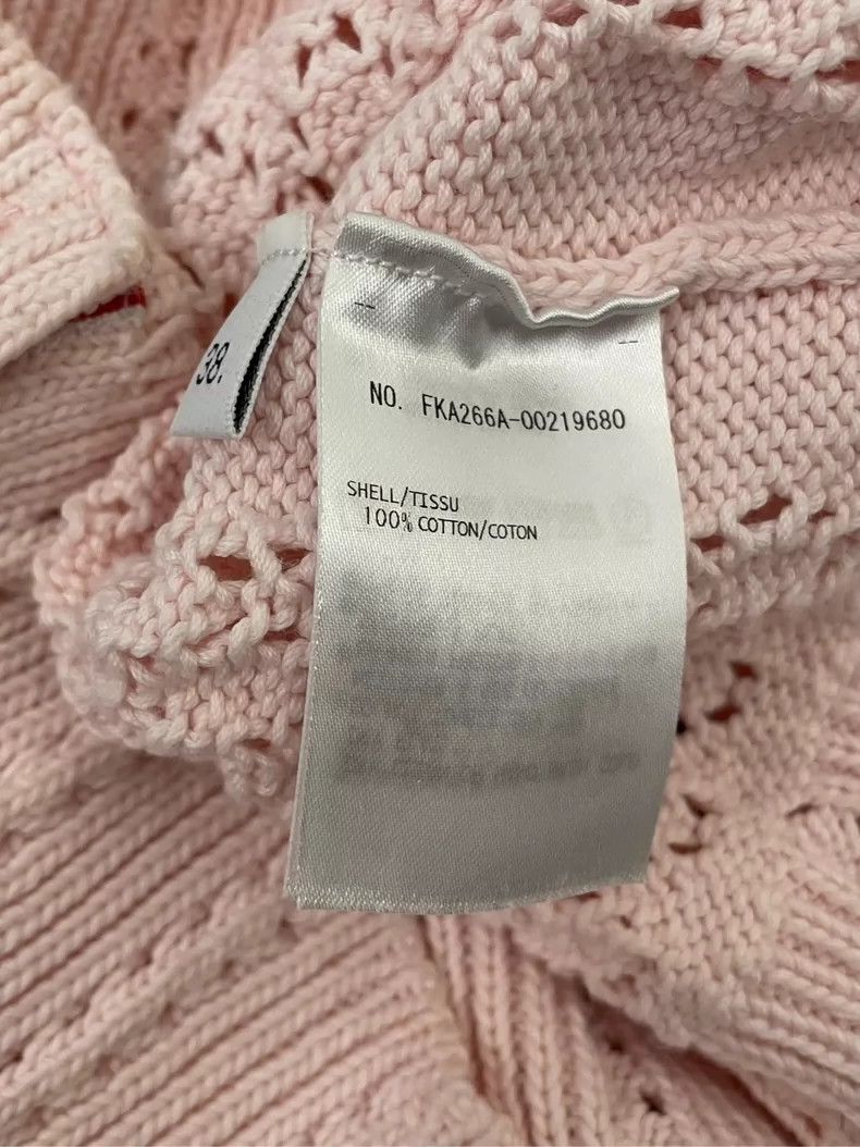 Thom Browne Thom Browne Pink Shell Knit Short Sleeve- dmc Size US M / EU 48-50 / 2 - 6 Thumbnail