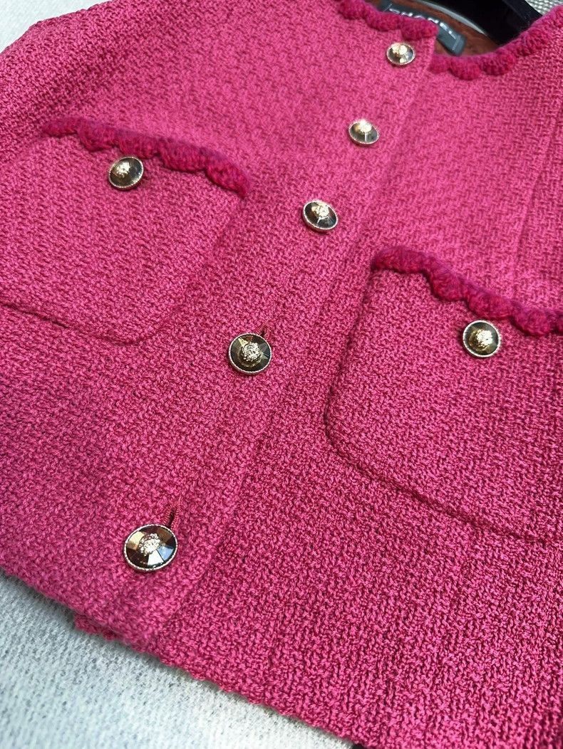 Chanel Chanel Pink Tweed Vest Jacket- dmc Size US M / EU 48-50 / 2 - 3 Thumbnail