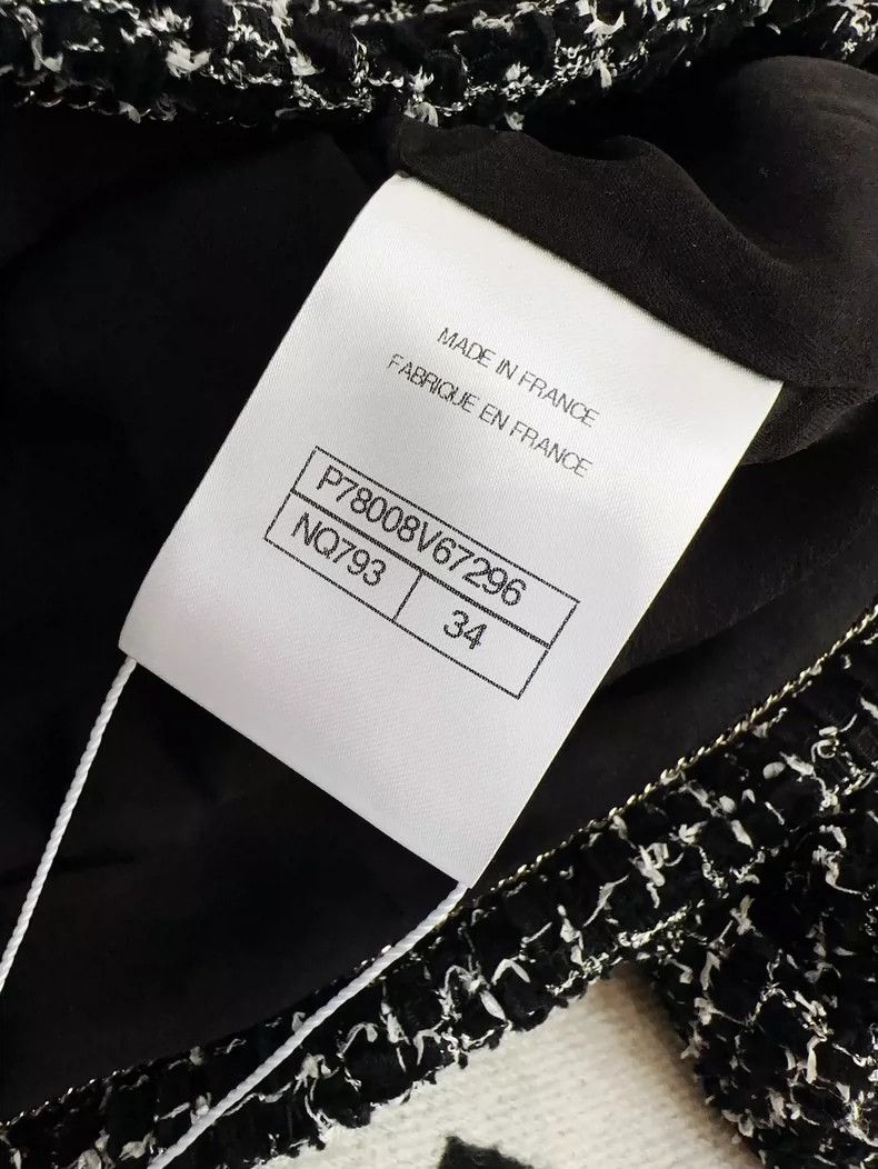Chanel Chanel Black White Tweed Cropped Jacket- dmc Size US M / EU 48-50 / 2 - 6 Thumbnail