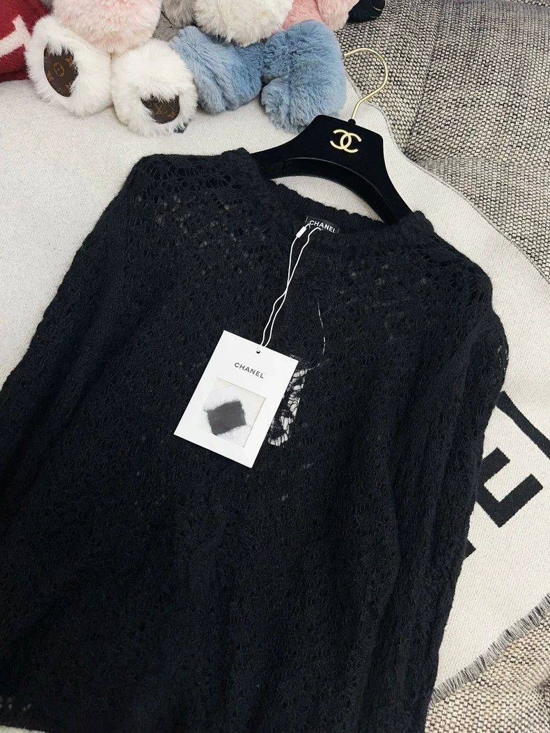 Chanel Chanel 23K Black Lantern Sleeve Knit Top- dmc Size US M / EU 48-50 / 2 - 7 Thumbnail