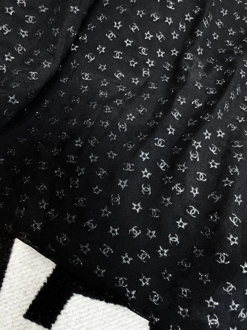 Chanel Chanel Black Silver Double C Star Tank Top- dmc Size US M / EU 48-50 / 2 - 4 Thumbnail