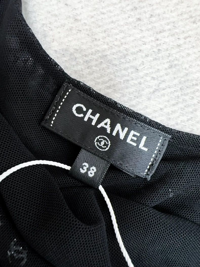 Chanel Chanel Black Silver Double C Star Tank Top- dmc Size US M / EU 48-50 / 2 - 5 Thumbnail