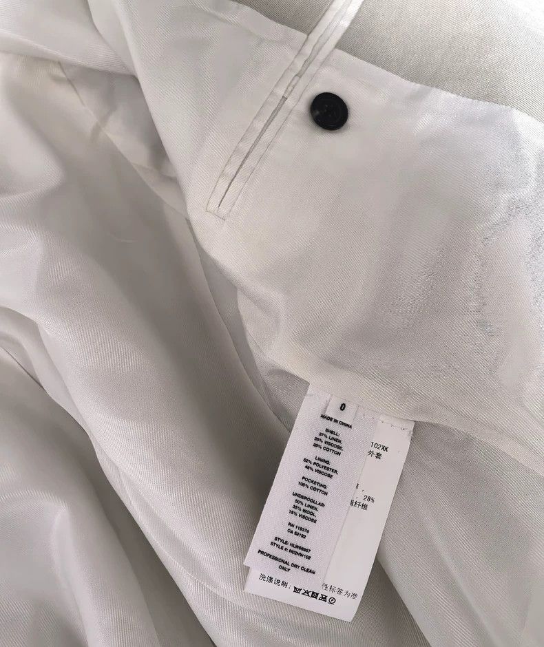 Helmut Lang Helmut Lang White Short Blazer Jacket- dmc Size US XS / EU 42 / 0 - 4 Thumbnail