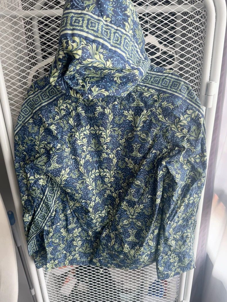 Versace Versace Collection Blue Floral Hooded Jacket- dmc Size US M / EU 48-50 / 2 - 7 Thumbnail