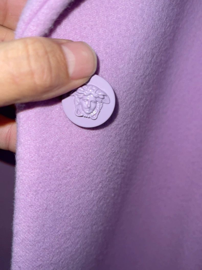 Versace Versace Purple Cashmere Long Coat- dmc Size US L / EU 52-54 / 3 - 5 Thumbnail