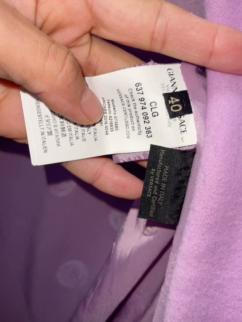 Versace Versace Purple Cashmere Long Coat- dmc Size US L / EU 52-54 / 3 - 7 Thumbnail