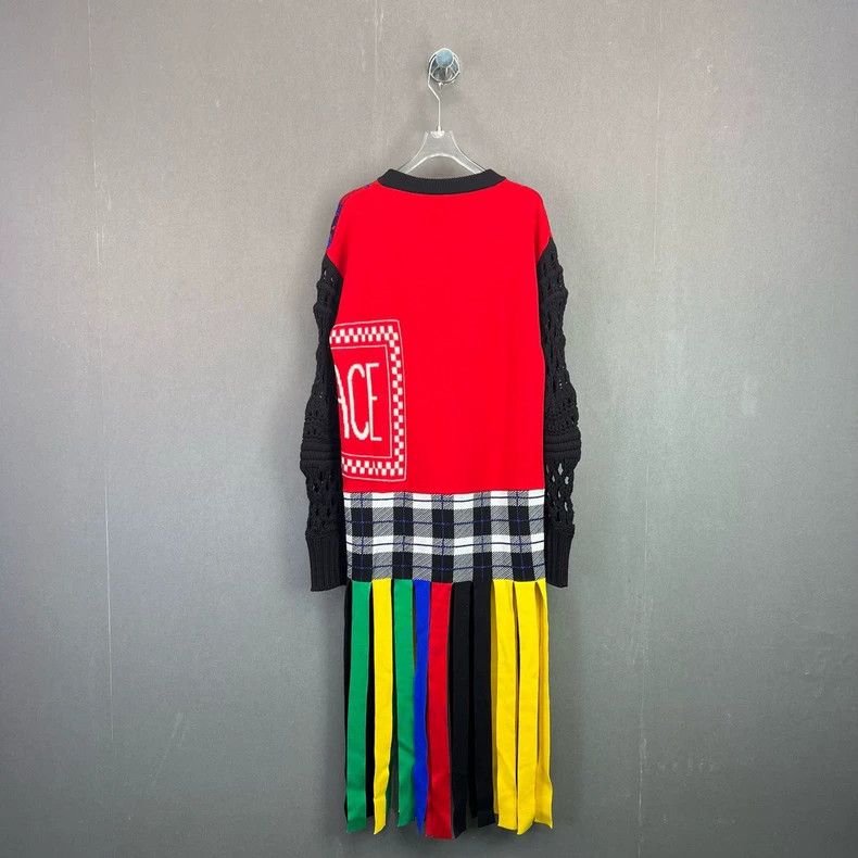 Versace VERSACE Colorblock Print Letter Trim Sweater- dmc Size US M / EU 48-50 / 2 - 2 Thumbnail