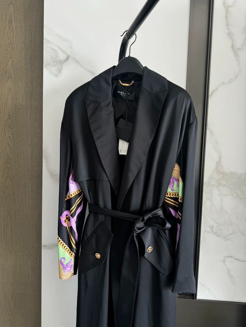 Versace Versace Long Black Trench Coat- dmc Size US M / EU 48-50 / 2 - 3 Thumbnail