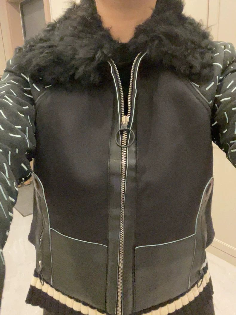 Versace Versace Lamb Fur Collar Leather Jacket- dmc Size US S / EU 44-46 / 1 - 4 Thumbnail