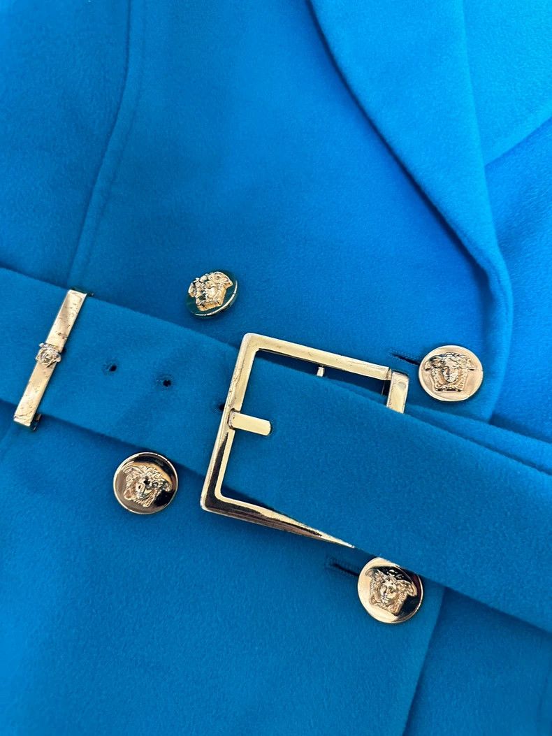 Versace Versace Classic Medusa Blue Coat- dmc Size US M / EU 48-50 / 2 - 3 Thumbnail