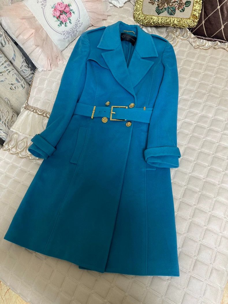 Versace Versace Classic Medusa Blue Coat- dmc Size US M / EU 48-50 / 2 - 2 Thumbnail