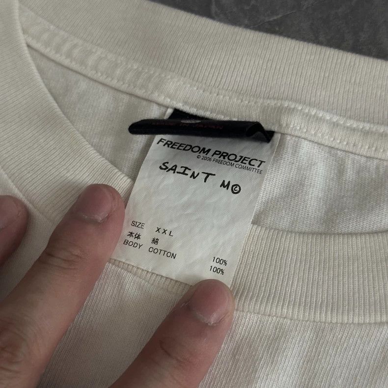 Saint Michael Saint Michael Freedom White Short Sleeve- dmc Size US XXL / EU 58 / 5 - 5 Thumbnail