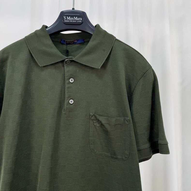 Louis Vuitton Louis Vuitton Embroidered Checkerboard Polo- dmc Size US M / EU 48-50 / 2 - 3 Thumbnail
