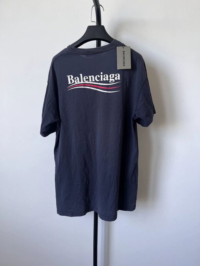 Balenciaga Balenciaga Logo Print Short Sleeve T-shirt- dmc Size US XS / EU 42 / 0 - 2 Thumbnail