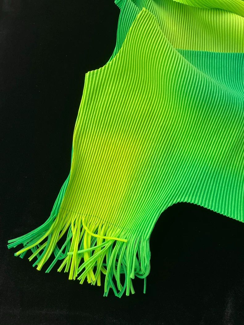 Issey Miyake Issey Miyake Fete Gradient Green Jacket- dmc Size US M / EU 48-50 / 2 - 4 Thumbnail